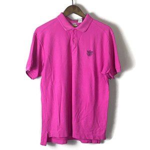 VINTAGE MEMBERS ONLY Mens Pink Polo Short Sleeve Shirt Size XL Stadium Club